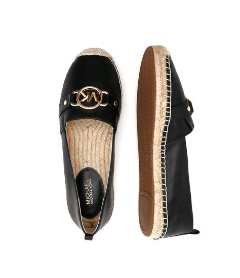 michael kors black leather espadrilles|Michael Kors espadrilles for women.